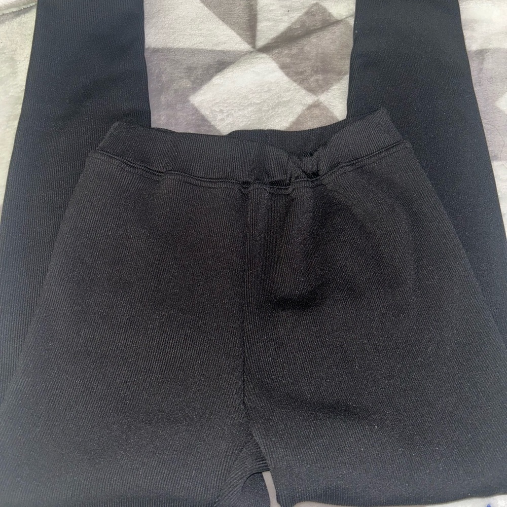 Black Knit Leggings